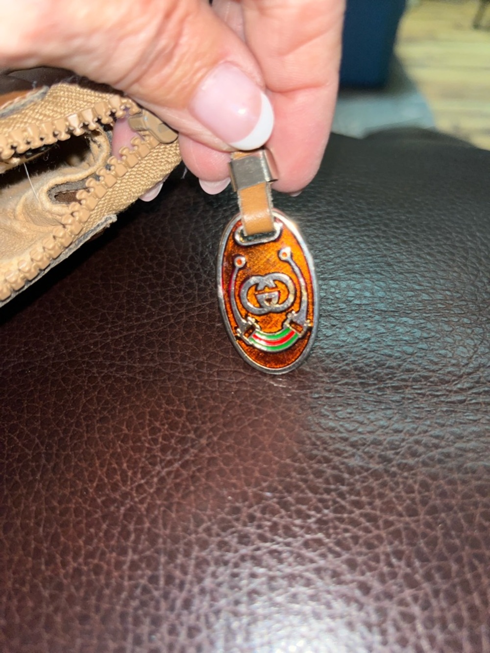 EUC Authentic Vintage Gucci Micro GG Monogram Canvas and leather Handbag plus - Picture 6 of 15